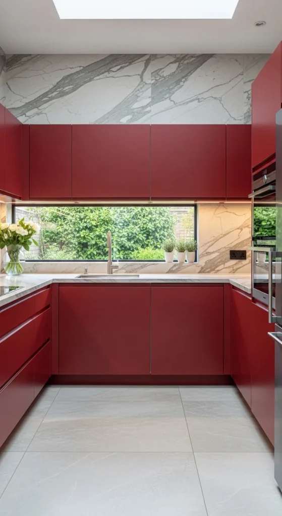 Red Kitchen Cabinet Designs