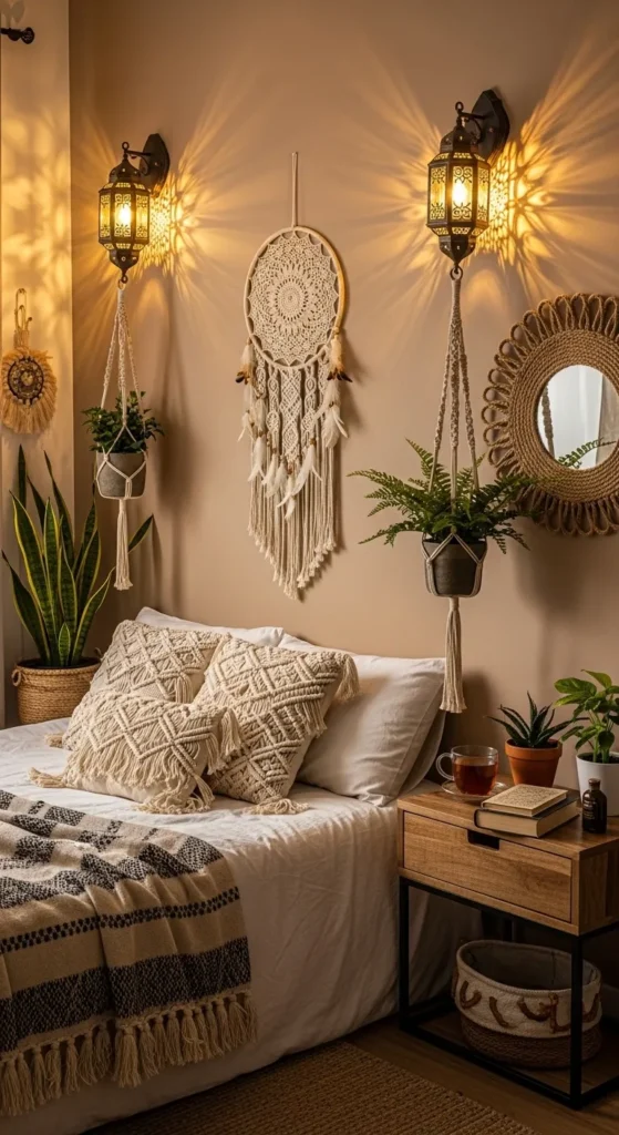 Boho Bedroom Lighting Ideas