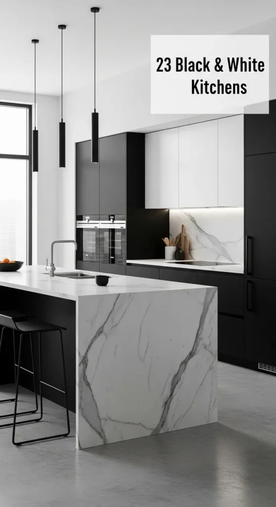 Black and White Kitchens