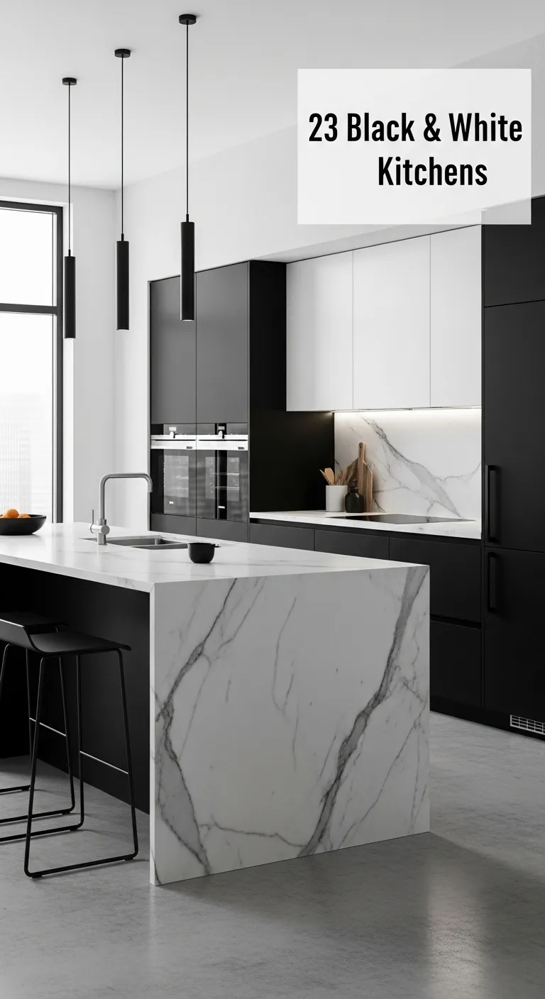 Black and White Kitchens