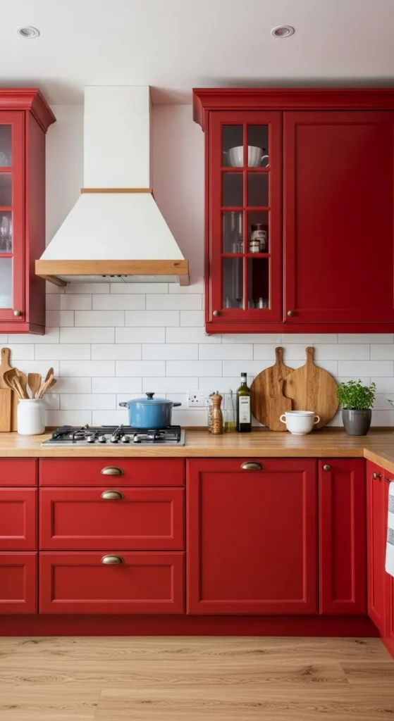 Red Kitchen Cabinet Designs