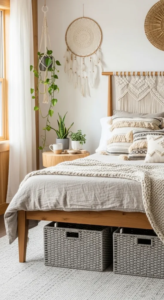Grey Boho Bedroom Ideas 