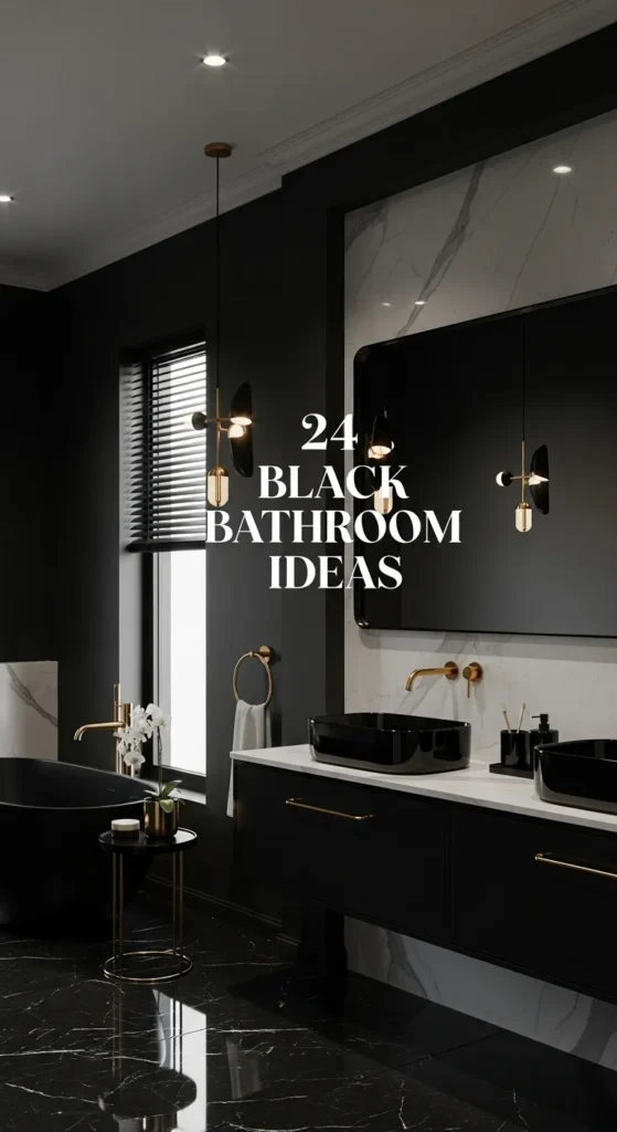 Black Bathroom Decor Ideas