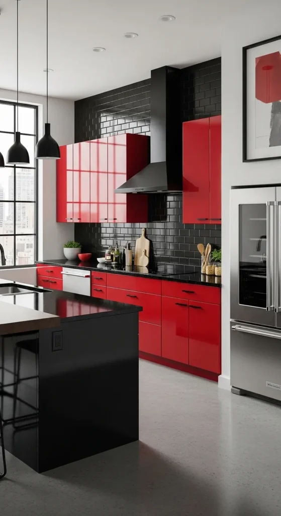 Colorful Kitchen Cabinets