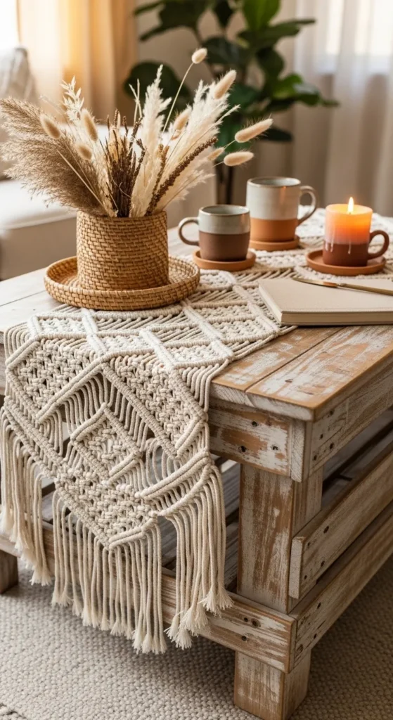 Boho Coffee Table Decor