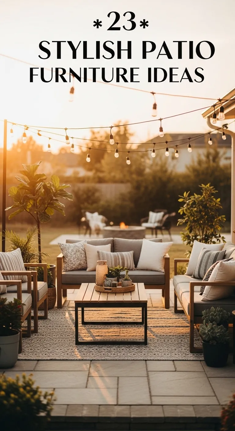 Stylish Patio Furniture Ideas