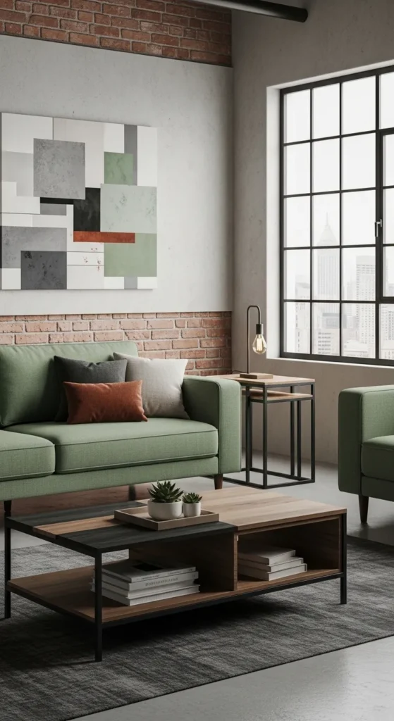 Sage Green Living Room