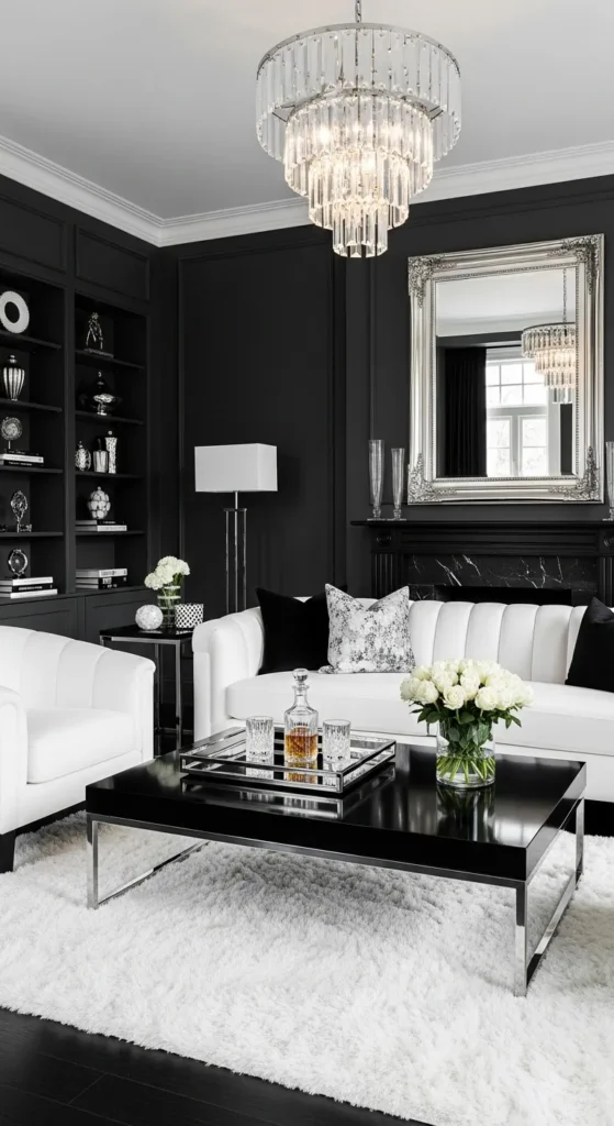 Black and White Living Room