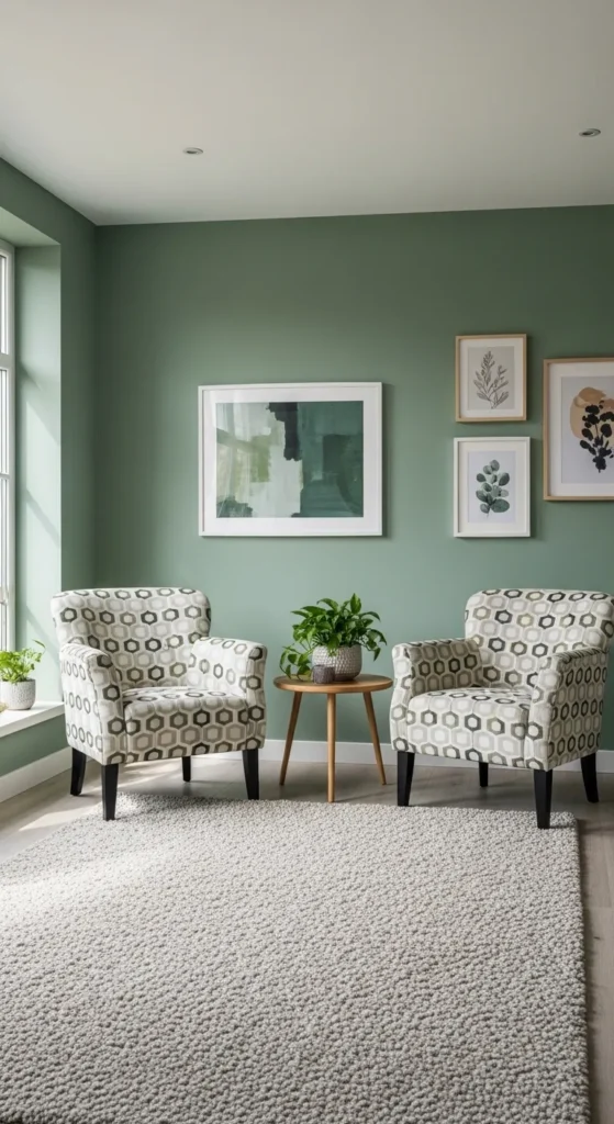 Sage Green Living Room