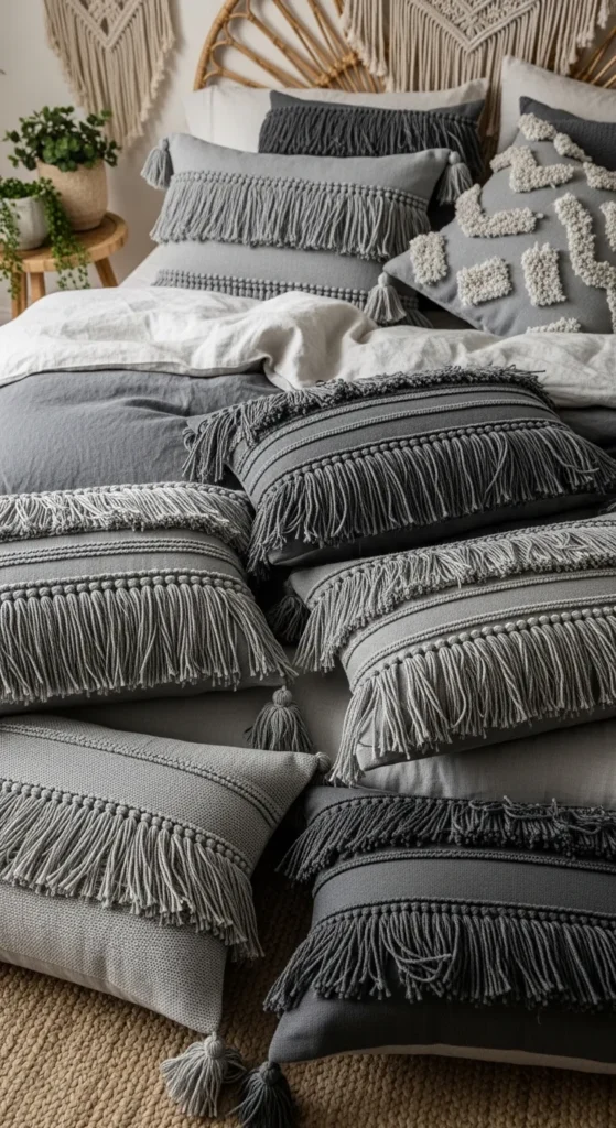 Grey Boho Bedroom Ideas 