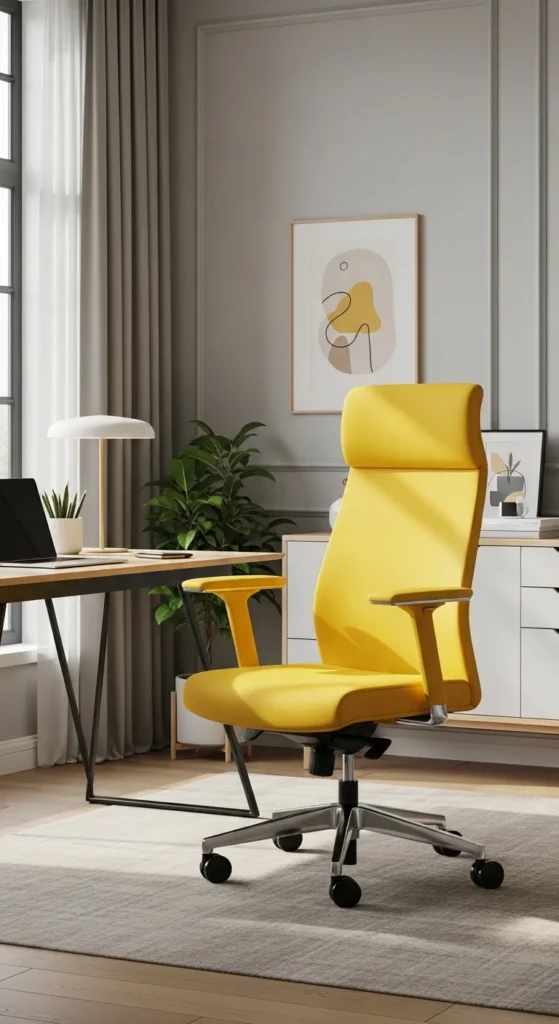 Vibrant Home Office Decor