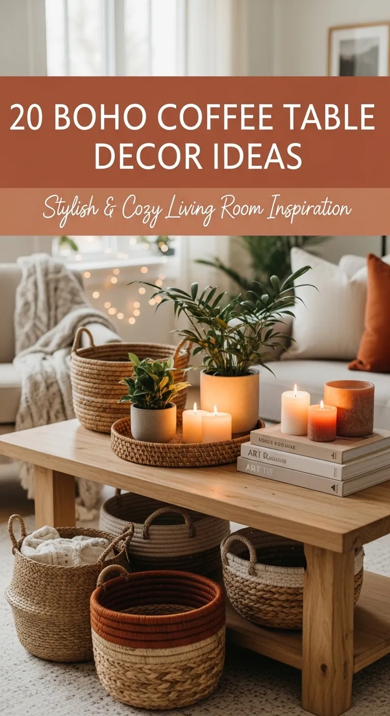 Boho Coffee Table Decor