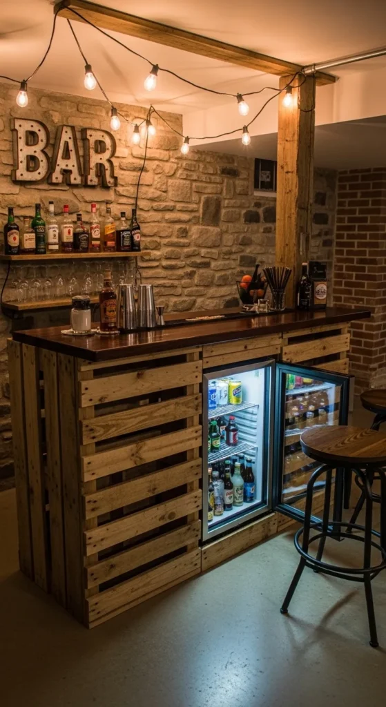 Affordable Basement Bar Ideas
