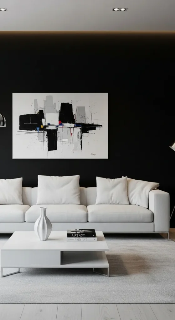 Black and White Living Room
