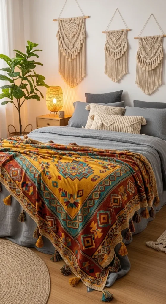 Grey Boho Bedroom Ideas 