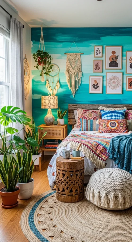 Boho Bedroom Accent Walls