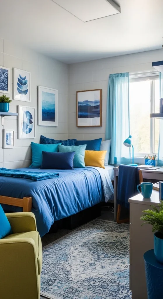 Blue Dorm Room Ideas