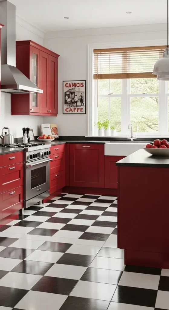 Red Kitchen Cabinet Designs