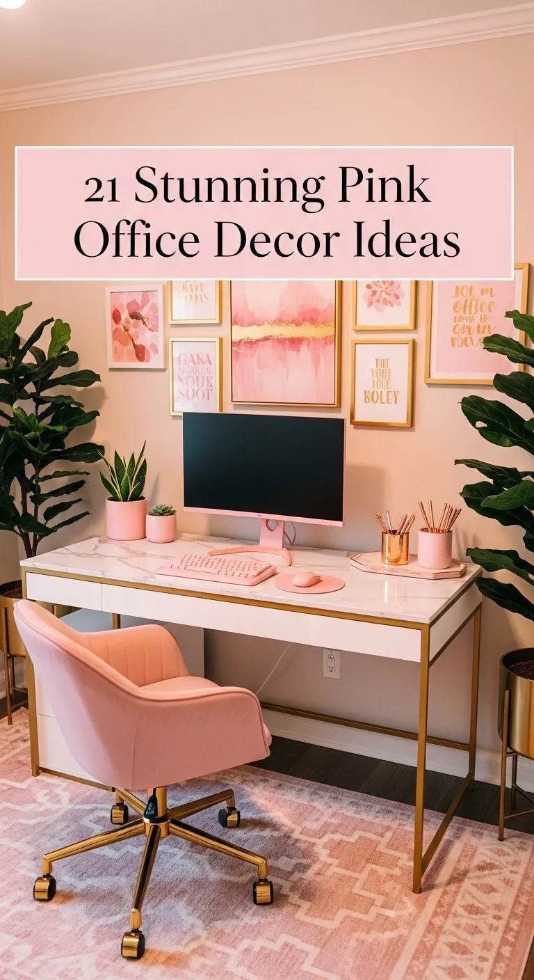 Pink Office Decor Ideas