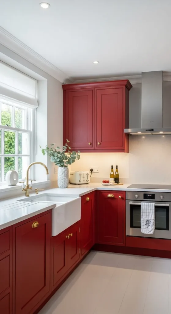 Red Kitchen Cabinet Designs