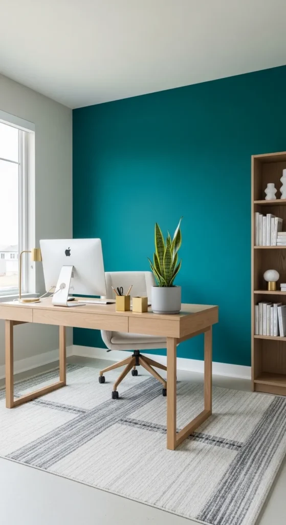 Vibrant Home Office Decor