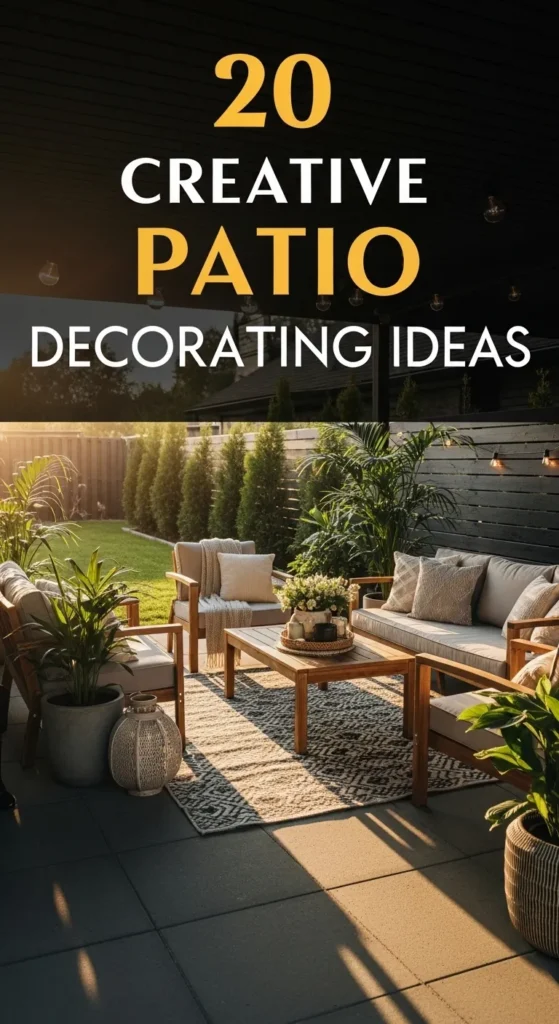 Creative Patio Decorating Ideas