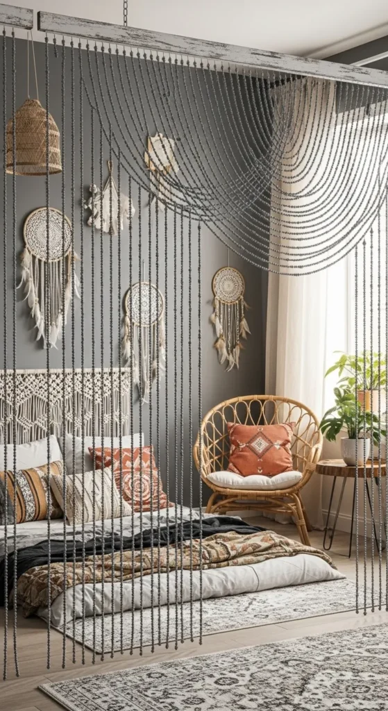 Grey Boho Bedroom Ideas 