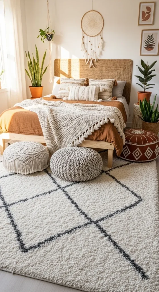 boho bedroom rugs