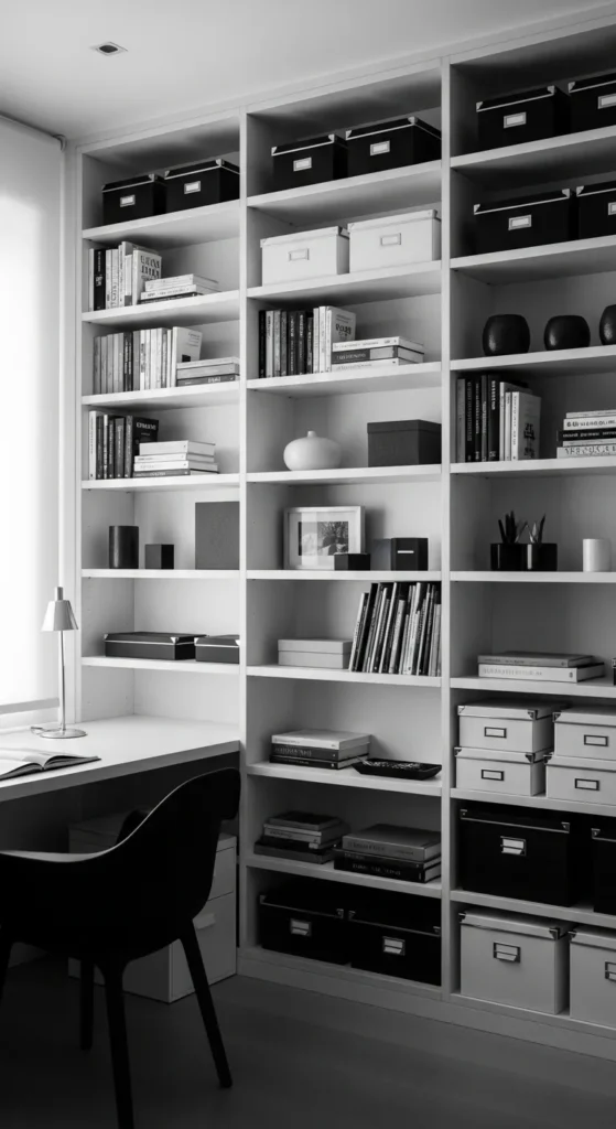 Black and White Office