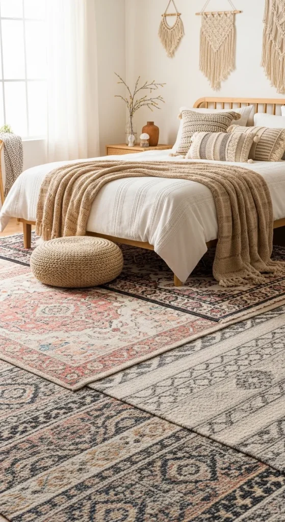 Boho Style Bedroom Rugs