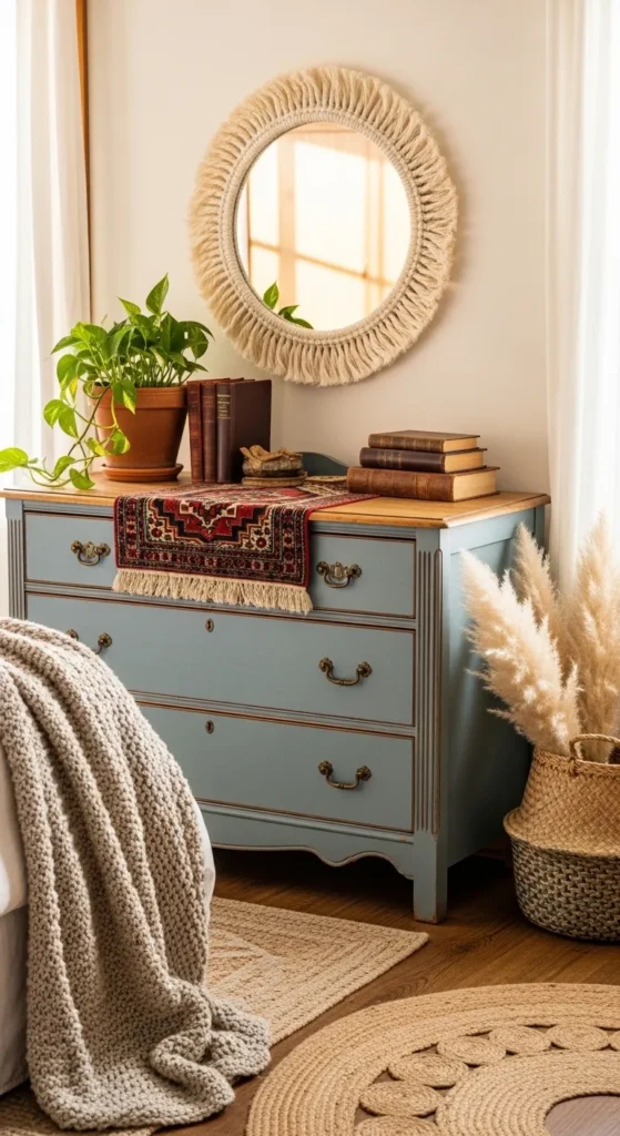 Blue Boho Bedroom Ideas