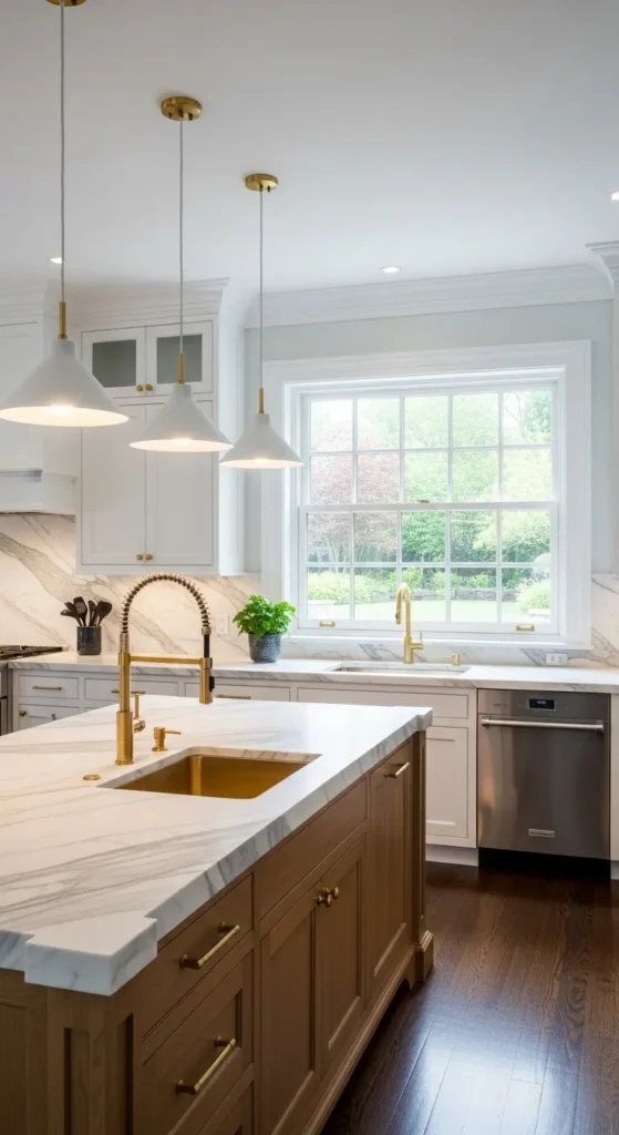 White and Wood Kitchen Styles