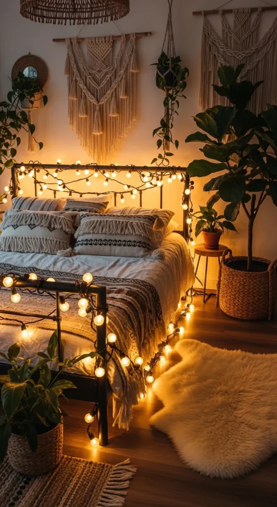 Boho Bedroom Lighting Ideas
