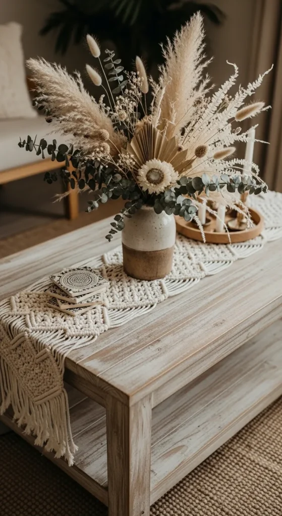 Boho Coffee Table Decor