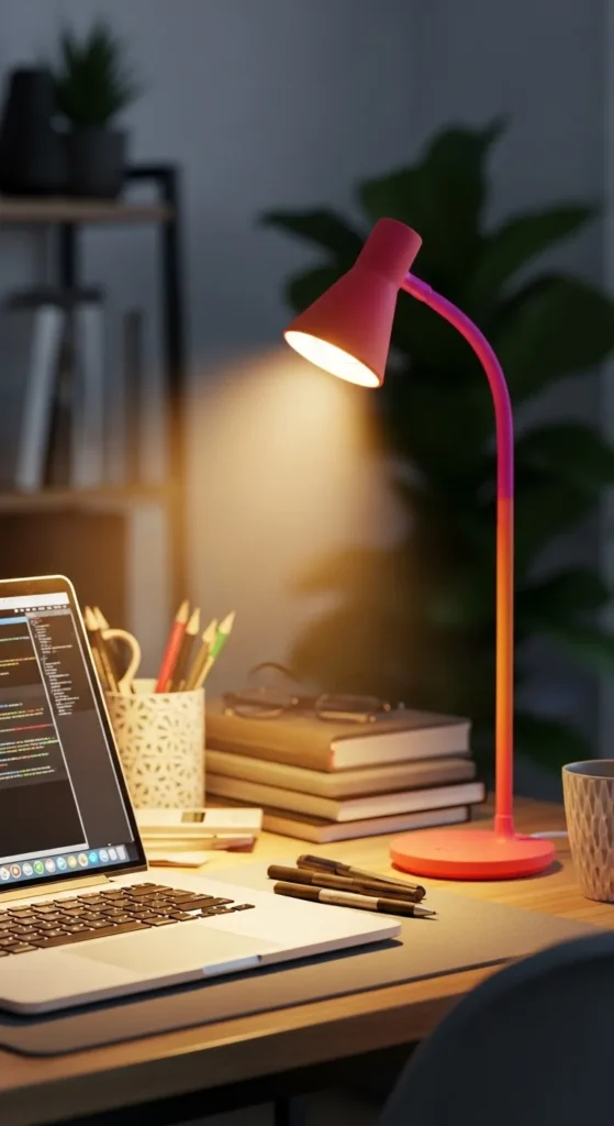 Vibrant Home Office Decor