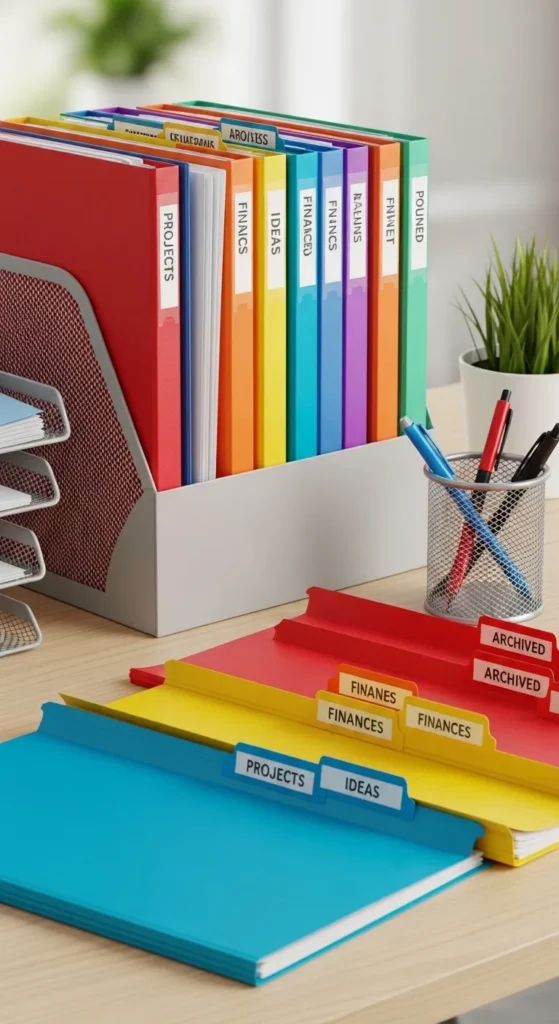 Vibrant Home Office Decor