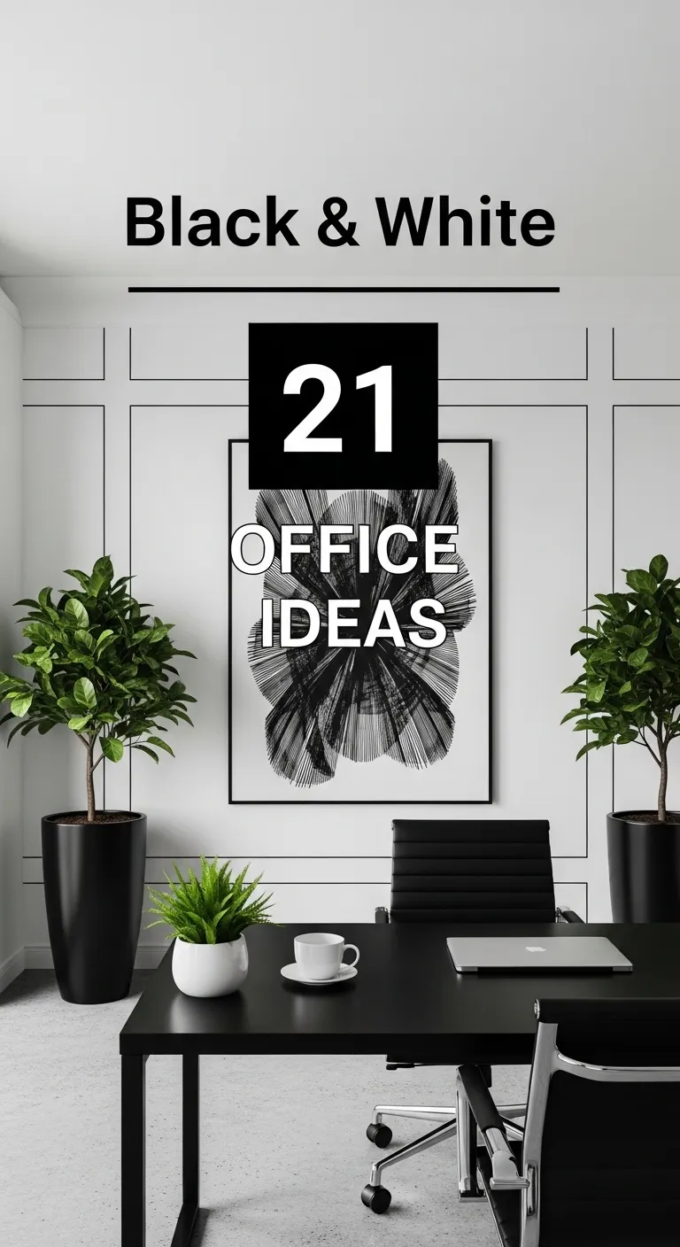 Black and White Office