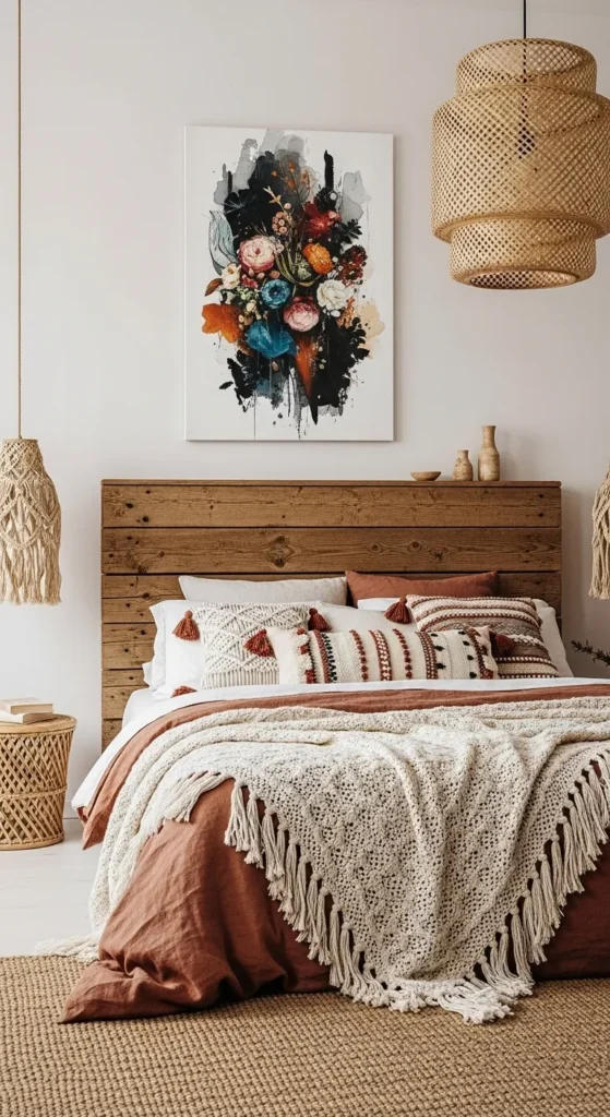 Boho Bedroom Accent Walls