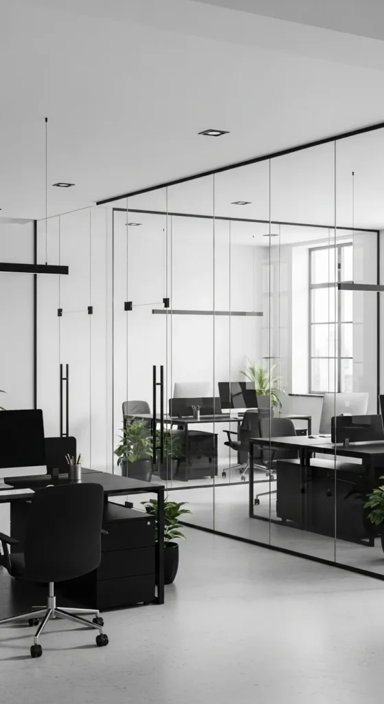 Black and White Office
