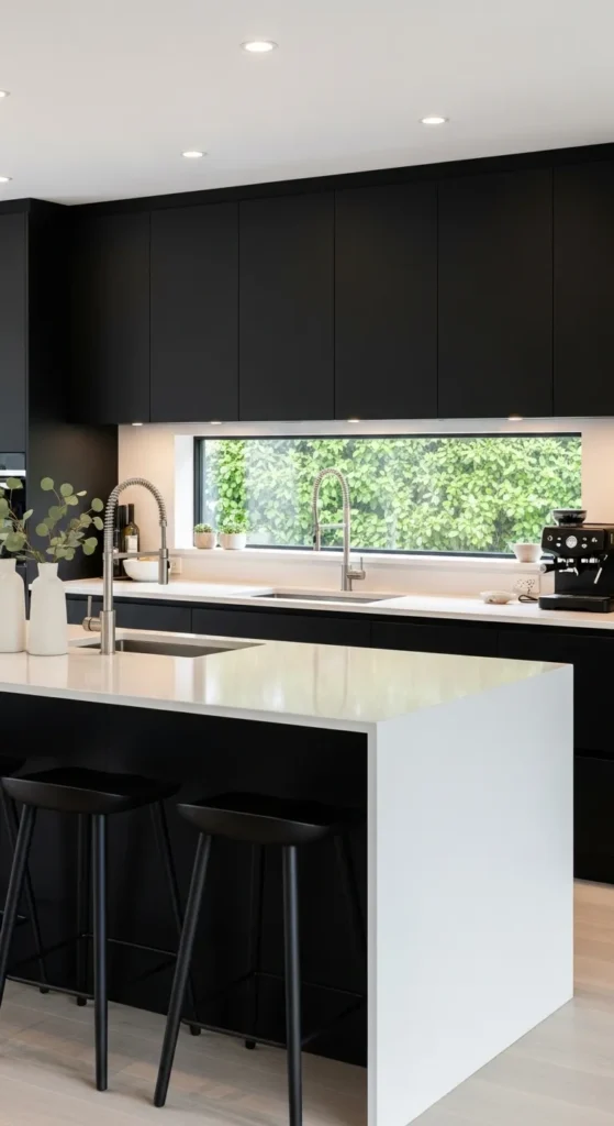 Black Kitchen Cabinets