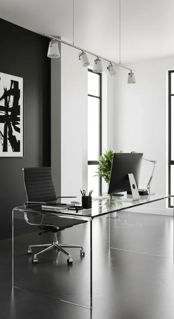 Black and White Office