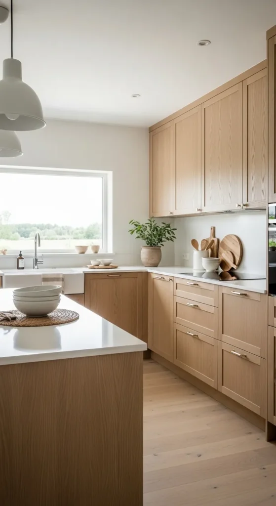 White and Wood Kitchen Styles