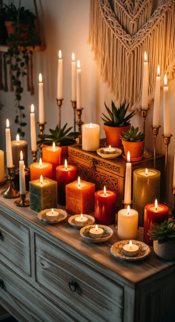 Decorate a Boho Dresser
