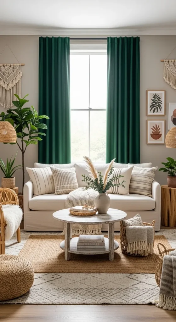 Colorful Boho Living Rooms