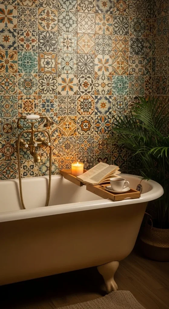 Vibrant Boho Bathroom Ideas