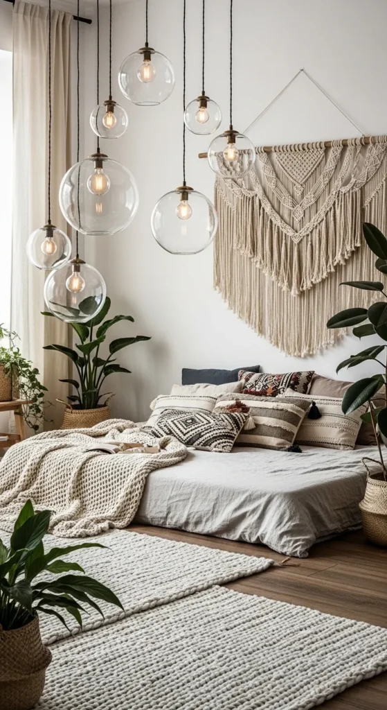 Boho Bedroom Lighting Ideas