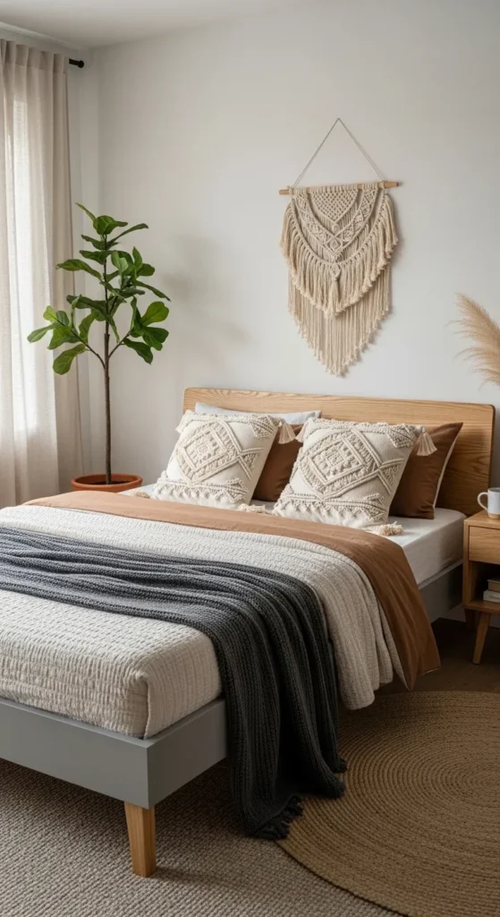 Grey Boho Bedroom Ideas 