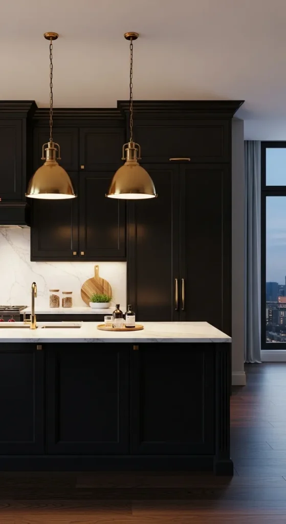 Black Kitchen Cabinets
