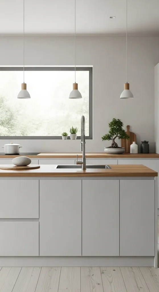 White and Wood Kitchen Styles