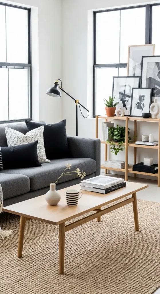 Black and White Living Room